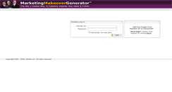 Desktop Screenshot of members.marketingmakeovergenerator.com
