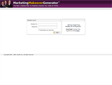 Tablet Screenshot of members.marketingmakeovergenerator.com